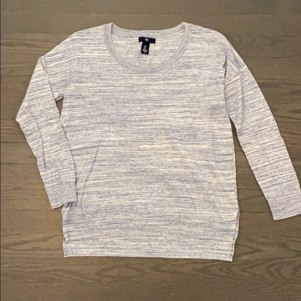 Blue crew neck sweater